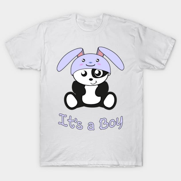 Panda, It's a boy, for birth, birthday, baby boy T-Shirt by IDesign23